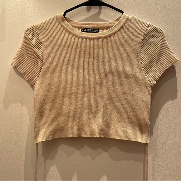 Ribbed knit tie top - Picture 2 of 4